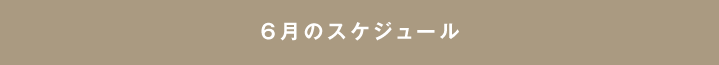6月のスケジュール